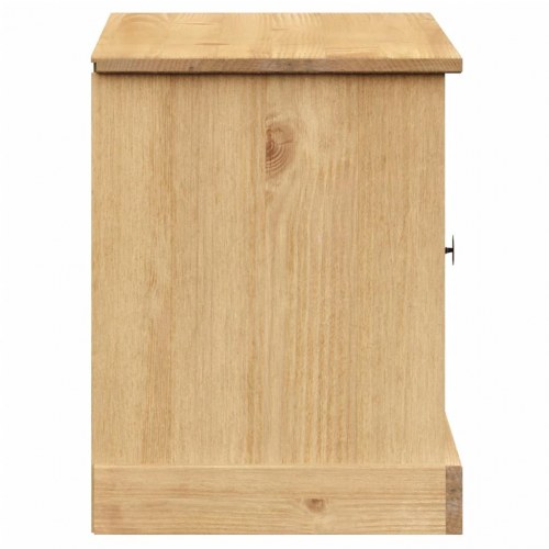 Skobænk VIGO 106×35×45 cm - massivt fyrretræ med skoddelåger