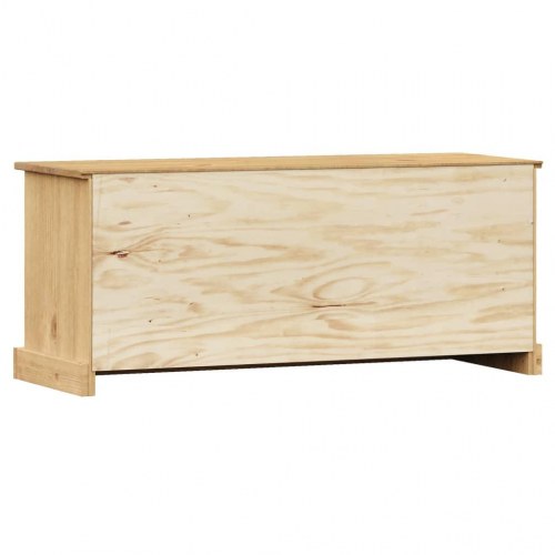 Skobænk VIGO 106×35×45 cm - massivt fyrretræ med skoddelåger