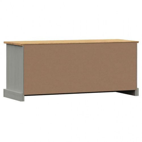 Skobænk VIGO 106×35×45 cm - massivt fyrretræ, grå