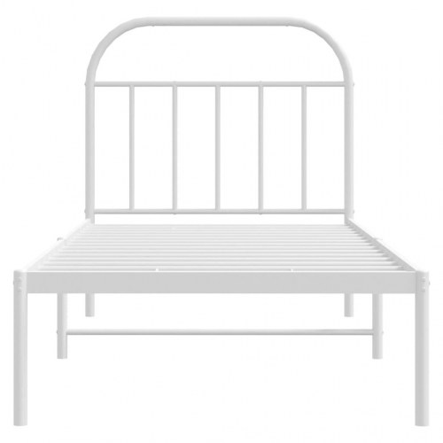 Sengeramme med sengegavl 90 x 190 cm - hvid