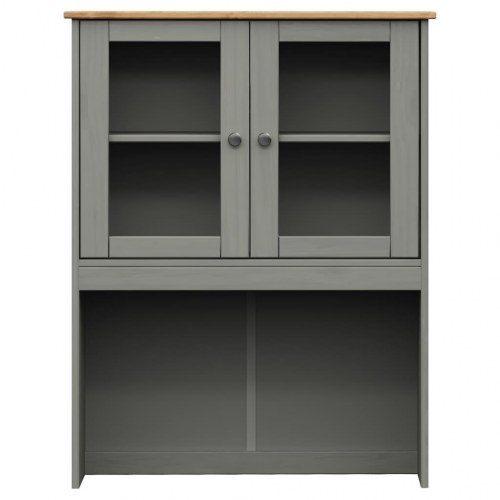 Skænk VIGO 80x40x176 cm massivt fyrretræ grå
