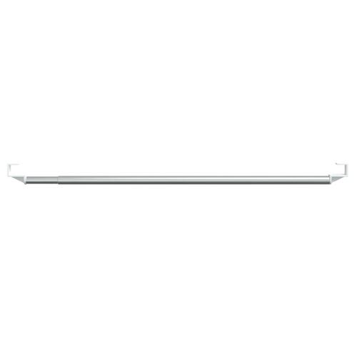 Gardinstænger 2 stk. 40-60 cm aluminium hvid og sølvfarvet