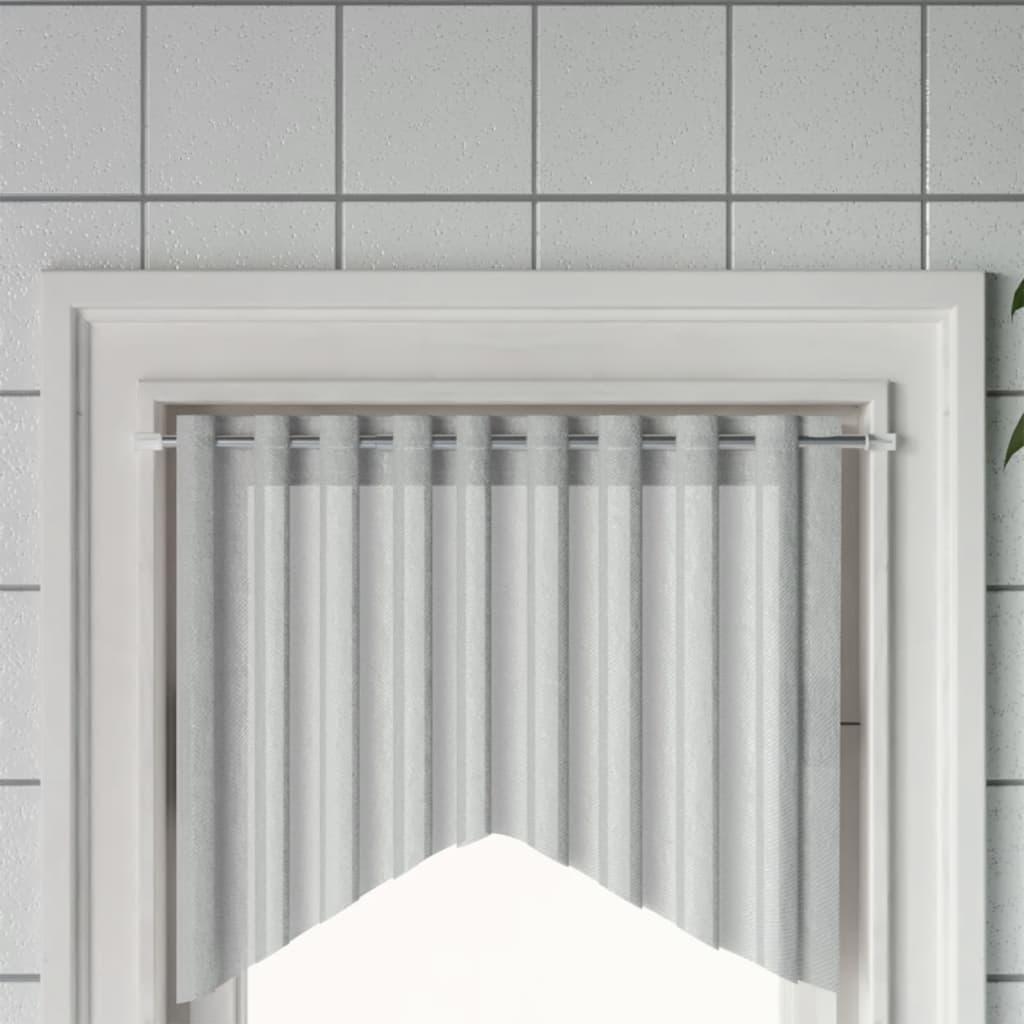 Gardinstænger 2 stk. 60-105 cm aluminium hvid og sølvfarvet