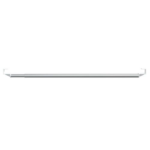 Gardinstænger 2 stk. 60-105 cm aluminium hvid og sølvfarvet