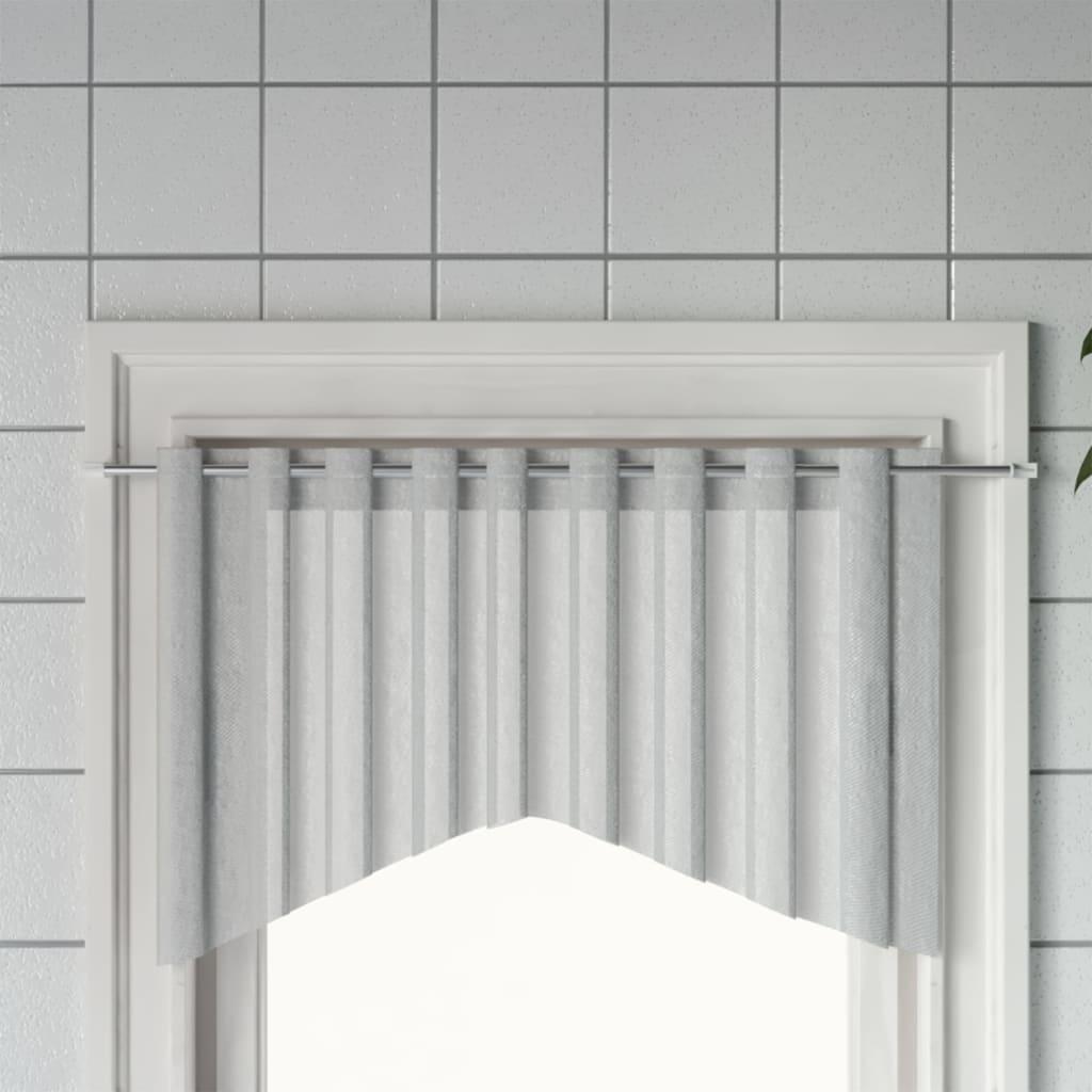 Gardinstænger 2 stk. 90-130 cm aluminium hvid og sølvfarvet