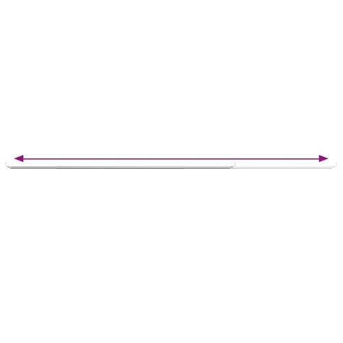 Gardinstænger 2 stk. 90-130 cm aluminium hvid og sølvfarvet