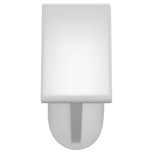 Gardinstænger 2 stk. 90-130 cm aluminium hvid og sølvfarvet