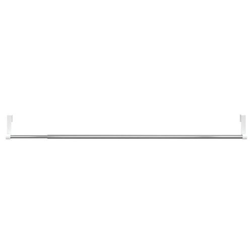 Gardinstænger 2 stk. 60-105 cm aluminium hvid og sølvfarvet