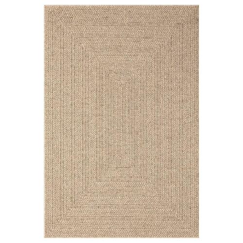 Gulvtæppe ZIZUR 120x170 cm jute-look indendørs og udendørs