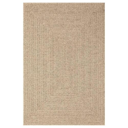 Gulvtæppe ZIZUR 140x200 cm jute-look indendørs og udendørs