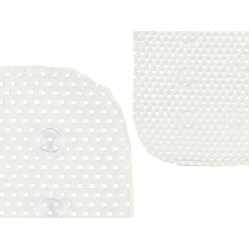 Skridsikker måtte til Brusebad Hvid PVC 69,3 x 40 x 1 cm (6 enheder)