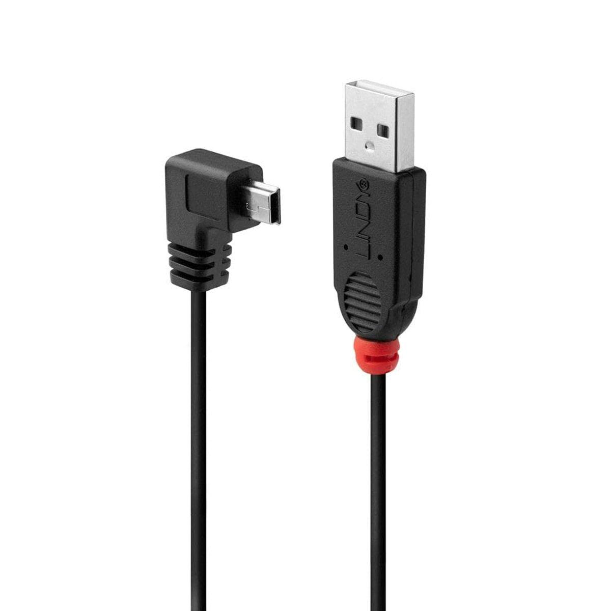 Usb 2.0 A Til Mini Usb B Kabel Lindy 31971 1 M Sort
