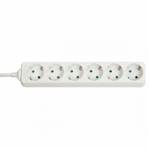LINDY Schuko 6-vejs stikdåse - 1,4 m, hvid