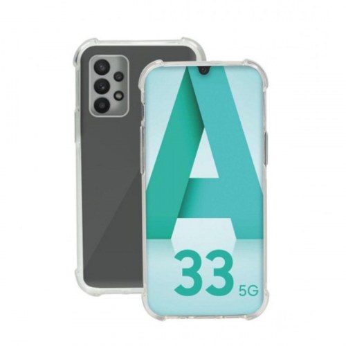Mobilis mobilcover - sort/gennemsigtig til Samsung Galaxy A33 5G