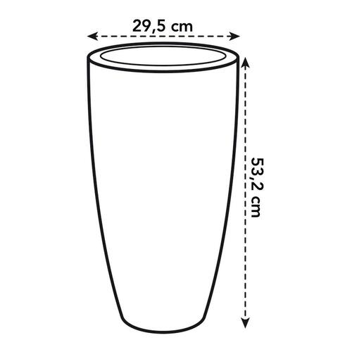 Urtepotte Elho 8885373042500 Antracit Plastik Cirkulær