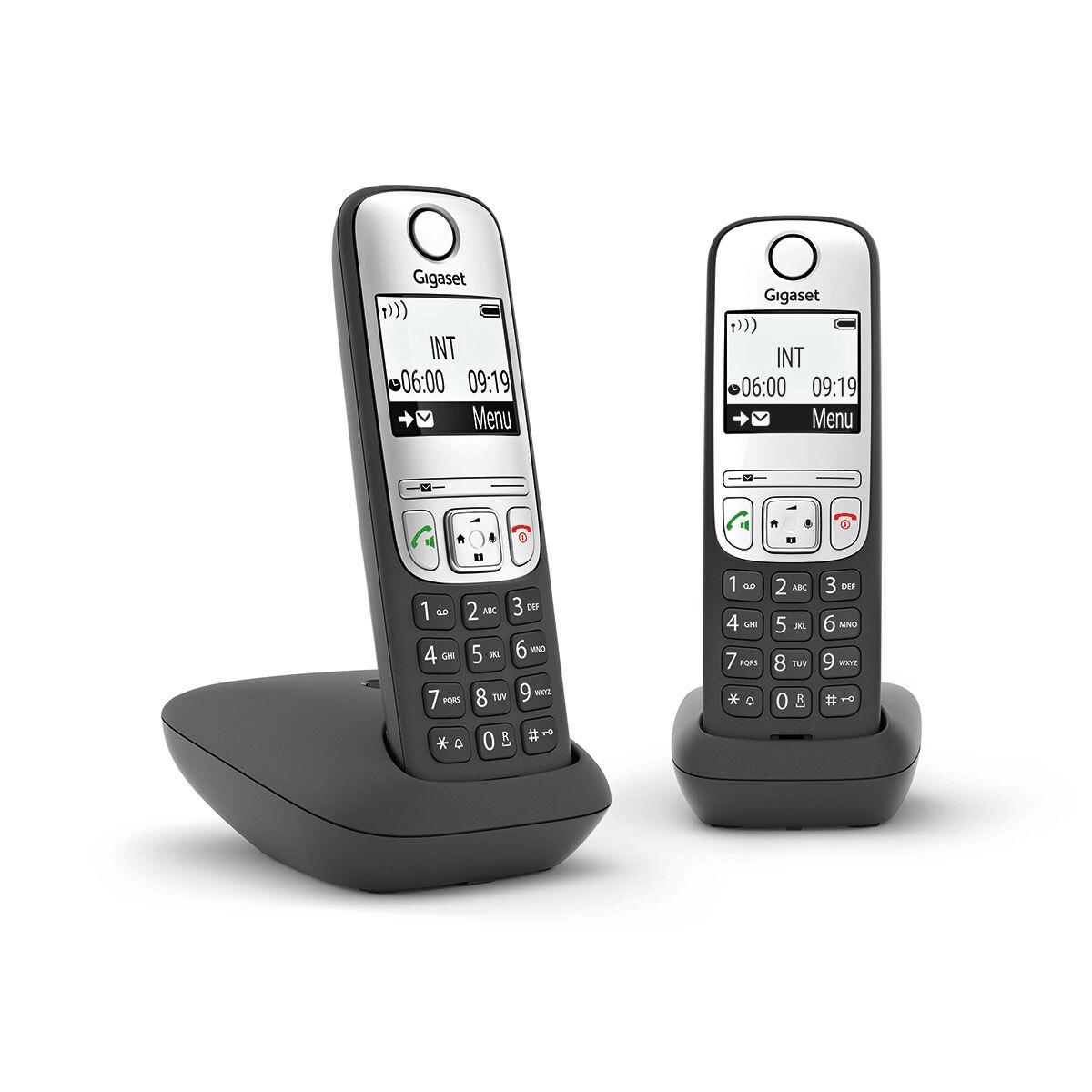 Trådløs Telefon Gigaset L36852 H2810 D201 Sort Sølvfarvet