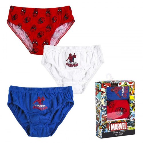 Pakke med boxershorts Spider-Man 3 enheder Multifarvet - 2-3 år