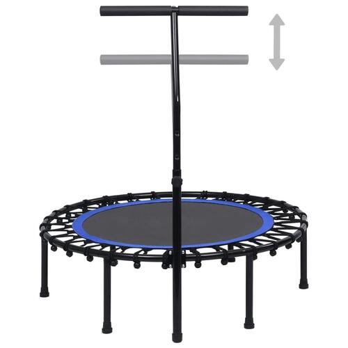 Fitnesstrampolin med håndtag 102 cm