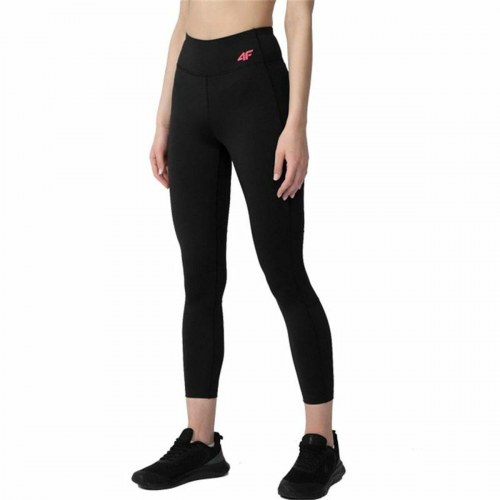 4F lange sportsbukser - Quick-Drying, sort dame (XS)