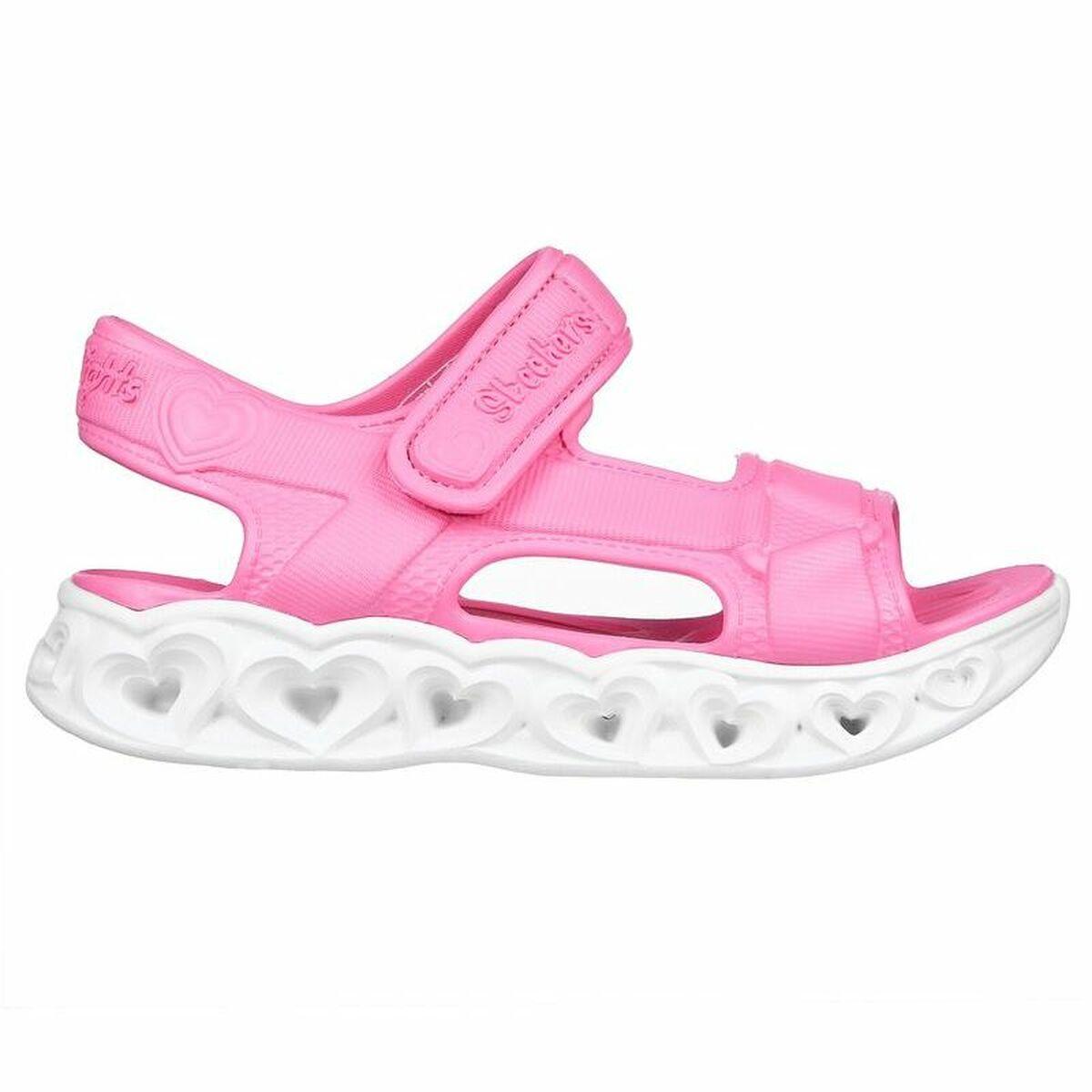 Sandaler til børn Skechers Lighted Molded Top Pink 27
