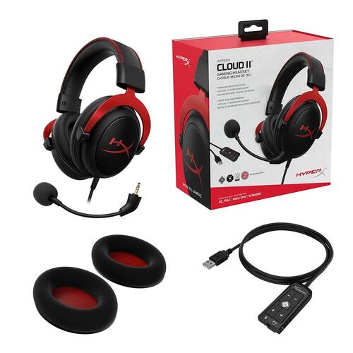 Hovedtelefoner med mikrofon Hyperx KHX-HSCP-RD Cloud II (OUTLET B)