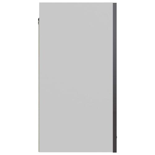Vægskab 60x31x60 cm spånplade grå højglans