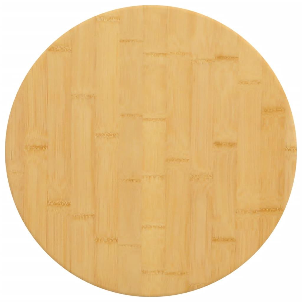 Bordplade Ø50x4 cm bambus