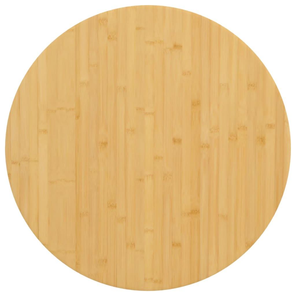 Bordplade Ø70x2,5 cm bambus