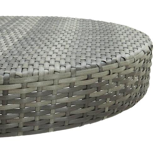 Havebord 75,5x106 cm polyrattan grå