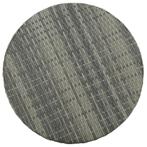 Havebord 60,5x106 cm polyrattan grå