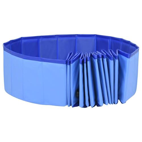 Foldbart hundebassin 300x40 cm PVC blå