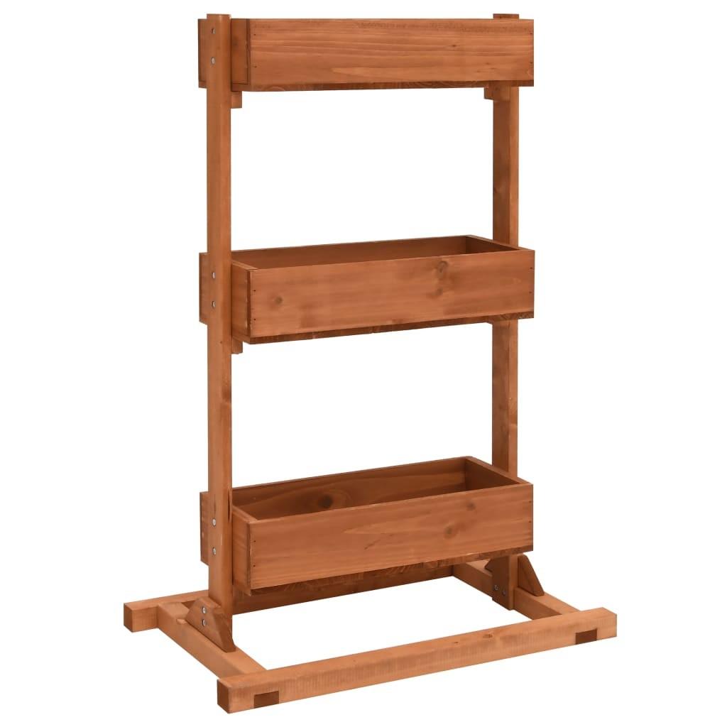 Plantestativ i fyrretræ - 52 × 30 × 78 cm, 3 hylder