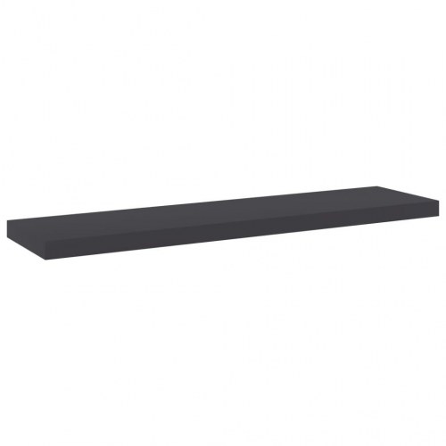 Boghylder 4 stk. 40x10x1,5 cm konstrueret træ grå