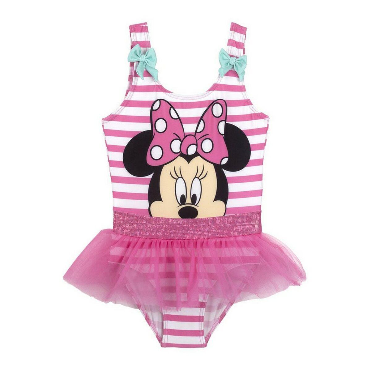 Minnie Mouse badedragt til piger, pink - 4 år
