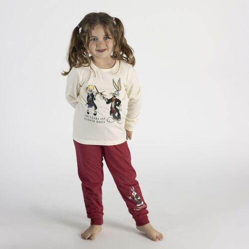 Nattøj Børns Warner Bros Rød Beige 8 år