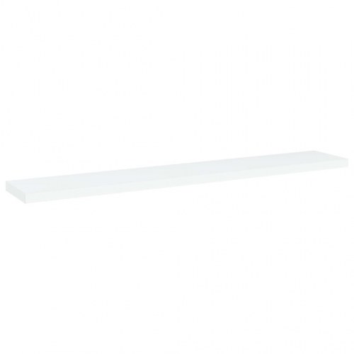 Boghylder - 4 stk. 60×10×1,5 cm i hvidt konstrueret træ