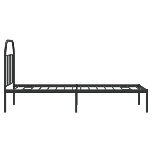 Sengeramme med sengegavl 75 x 190 cm - sort