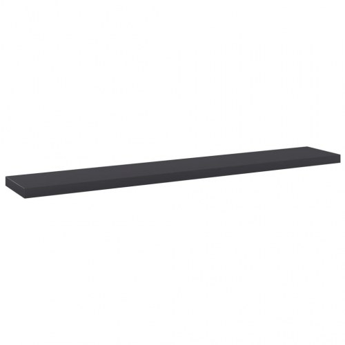 Boghylder - 4 stk. 60×10×1,5 cm i grå konstrueret træ