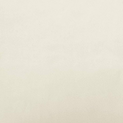 Hundeseng i velour - cremefarvet, 70 × 45 × 26,5 cm
