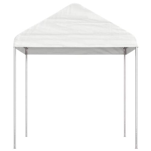 Pavillon med tag 6,69x2,28x2,69 m polyethylen hvid
