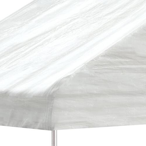 Pavillon med tag 8,92x5,88x3,75 m polyethylen hvid