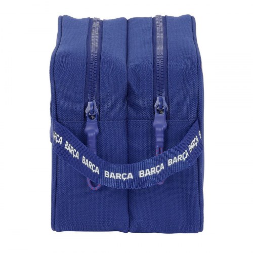 F.C. Barcelona rejsetoilettaske - rød/marineblå, 26 × 15 × 12,5 cm, Polyester 600D
