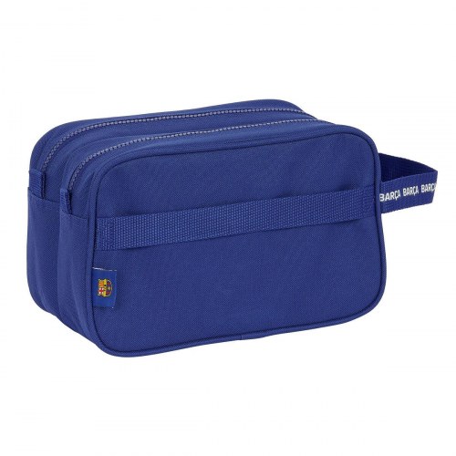 F.C. Barcelona rejsetoilettaske - rød/marineblå, 26 × 15 × 12,5 cm, Polyester 600D