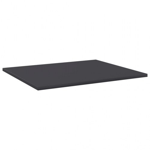 Boghylder - 4 stk. 60×50×1,5 cm i spånplade, grå