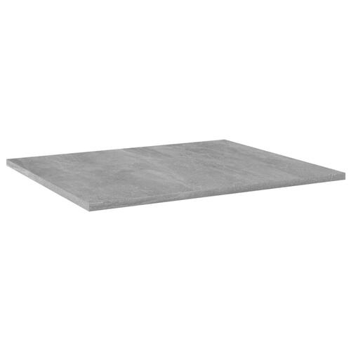 Boghylder 4 stk. 60x50x1,5 cm spånplade betongrå