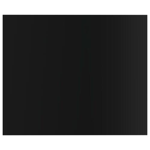 Boghylder 4 stk. 60x50x1,5 cm spånplade sort højglans
