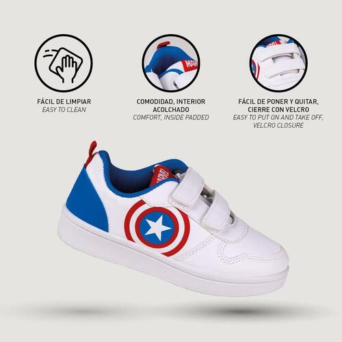Sportssko til børn The Avengers Velcro Hvid 31