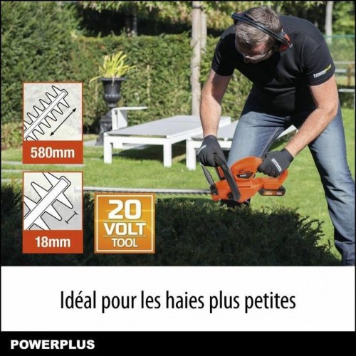 Hækkeklipper 20 V Powerplus - 58 cm sværd