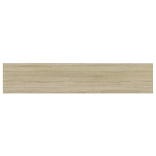 Boghylder 4 stk. 100x20x1,5 cm konstrueret træ sonoma-eg