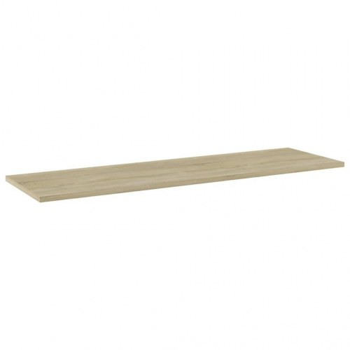 Boghylder 4 stk. 100x30x1,5 cm konstrueret træ sonoma-eg